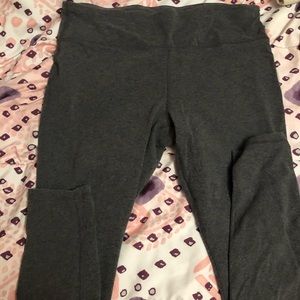 Grey Ankle Length Leggings
